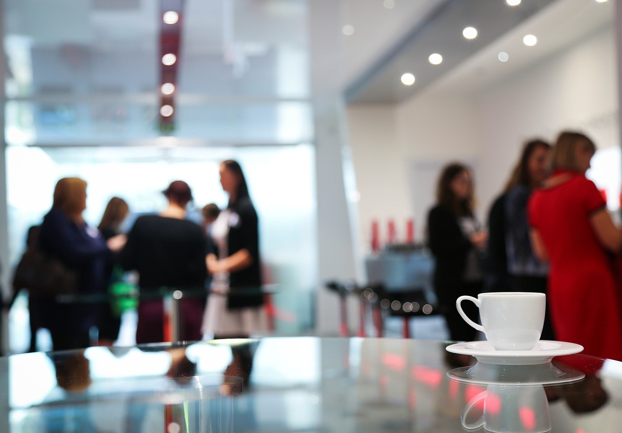 coffee break, conference, women