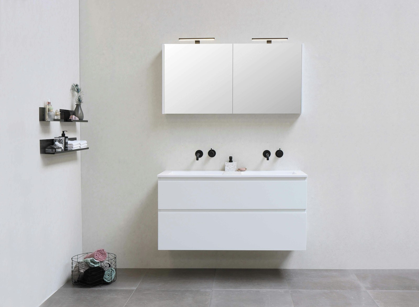 white ceramic sink with faucet